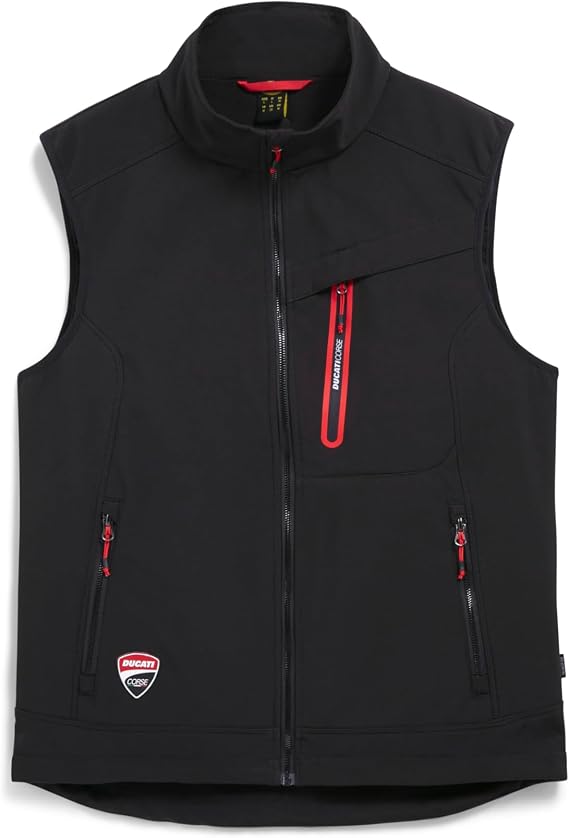 Utility Diadora Men's Vest Softshell Ducati, Colore 80013 Black, Taglia XXL Jacket