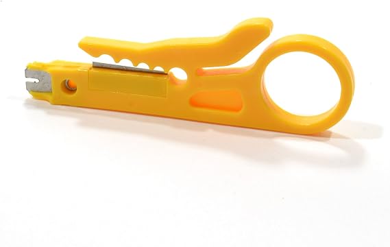 kenable Punch Down UTP Cable Cutter Stripper Tool IDC Network - Yellow