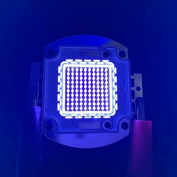 100W High Power Light UV Purple LED 365nm 375nm 385nm 395nm 400nm 415nm 420nm Ultraviolet Bulbs Lamp Chips (375-380nm)
