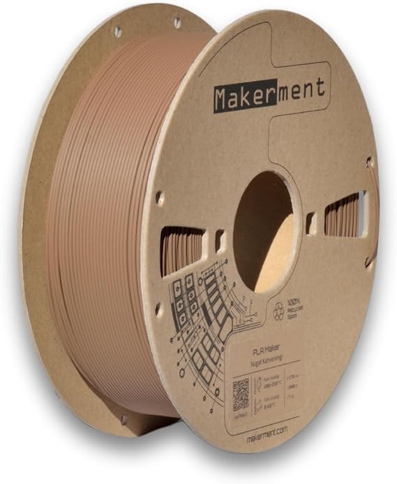 PLA Maker (Nugat Kahverengi), 1.75mm 1kg 3D Yazıcı PLA Filamenti