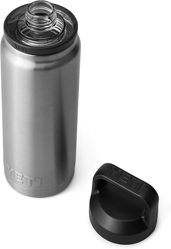 YETI Rambler 26 oz (769 ml) Water Bottle with Chug Cap, Stainless Steel