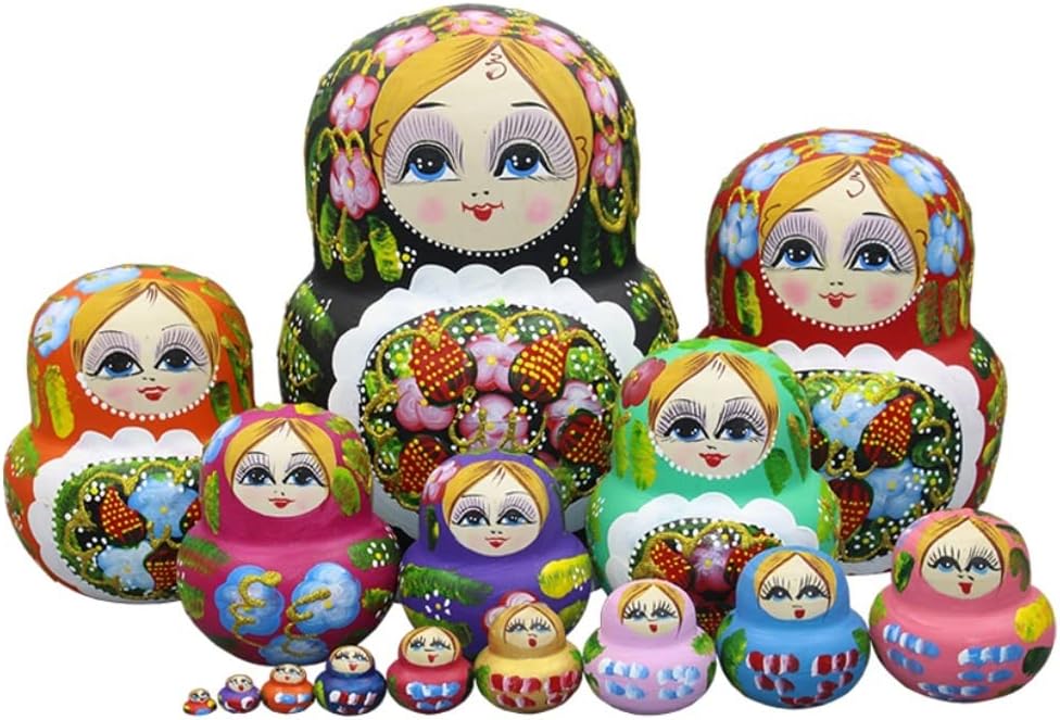 Nesting Doll Matryoshka Matryoshka Doll 15pcs Russian Matryoshka Doll Exquisite Craft Russian Doll Matryoshka Nesting Doll
