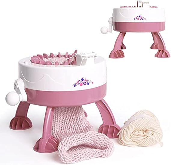Knitting Machine, Knitting Rotating Double Knit Looms Machine Handmade Set Knit for Adults or Child, 22 Needles Smart Knitting Round Looms FJIUMOZEN