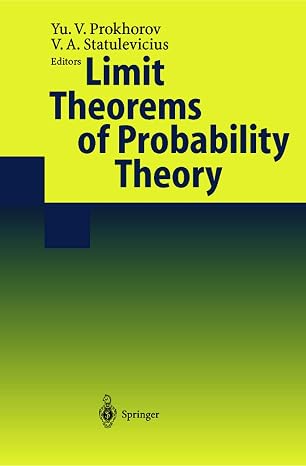 Limit Theorems of Probability Theory (Encyclopaedia of Mathematical Sciences, 6)