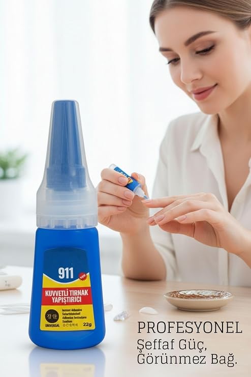 Transformacion Ultra Güçlü Profesyonel Protez Tırnak Yapıştırıcısı 22 Gram - Hızlı Etkili Tips Takma Tırnak Yapıştırıcı, 722389