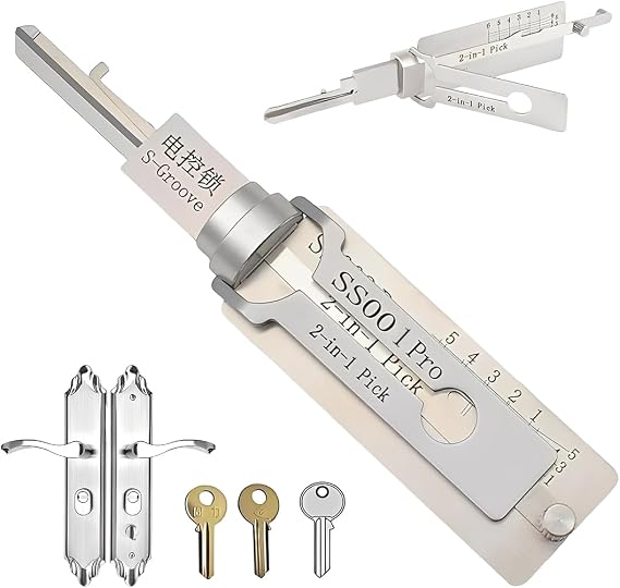 2 in 1 Master Key Decoder Stainless Steel Master Key Decoder S001 PRO for Access Doors and Various Shapes