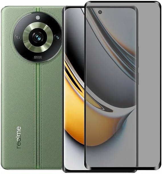 Microcase Realme 11 Pro 5G / Pro Plus 5G 3D Privacy Gizlilik Filtreli Tam Kaplayan Tempered Cam - AL3125