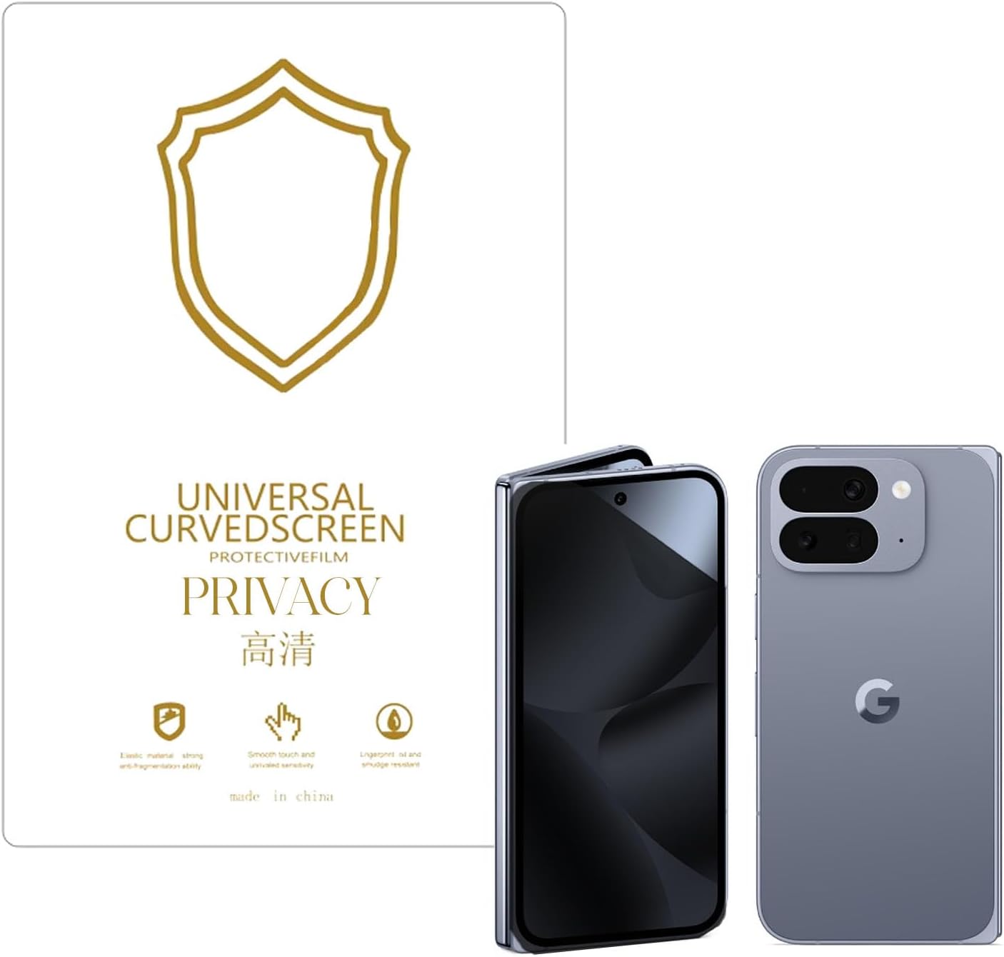 Microcase Google Pixel 10 Pro Fold ile Uyumlu Privacy Gizlilik Filtreli Hayalet Nano Ekran Koruyucu-EKM110