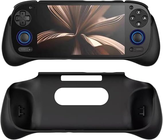 Protective Case for Retroid Pocket 5 Grip TPU Soft Shell Cover Holder RP5 Game Console Accessories Shockproof (Black)