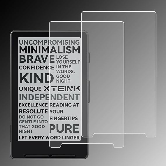 Anti-Glare Screen Protector for Xteink X4 Classic / X4 eReader 4.3", Anti Fingerprint, Scratch Resistant, Paper Texture Feel Nano Matte PET Soft Film, 2-Pack ﻿ (Matte)