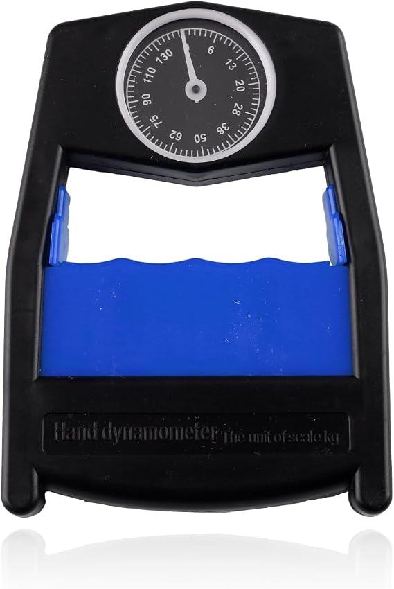 Handheld Dynamometer, Digital Hand Grip Strength Tester with Display, Portable Electronic Force Gauge for Forearm Strengthener Monitor, Adjustable Sports Rehab Fitness Training Tool