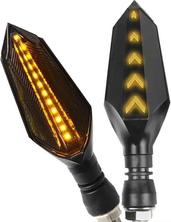 Moto Indicator Light Compatible With Suzuki For GSXR125 For GSXR150 For GSXR250 For GSXR400 For GSXR600 For GSXR750 Motorcycle Turn Signal Blinker Light Indicato(1 pair yellow-yellow)
