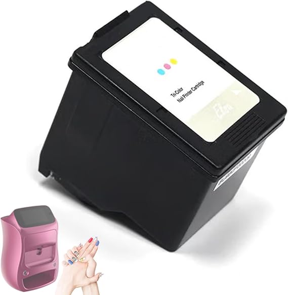 Automatic Smart 3D Art Nail Printer, Digital Mobile Nail Art Printer, 3D Digital Nail Printer Manicure Salon Set,Mobile Nail Printing Machine Control Through Mobile App InkCartridge