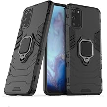 Microcase Samsung Galaxy S20 Batman Serisi Yüzük Standlı Armor Kılıf - Siyah