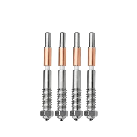 For QIDI Plus 4 Nozzle Bimetallic Ceramic Insulation Integrated Not Easy to break For QIDI Plus 4 Parts(4pcs,0.8mm)