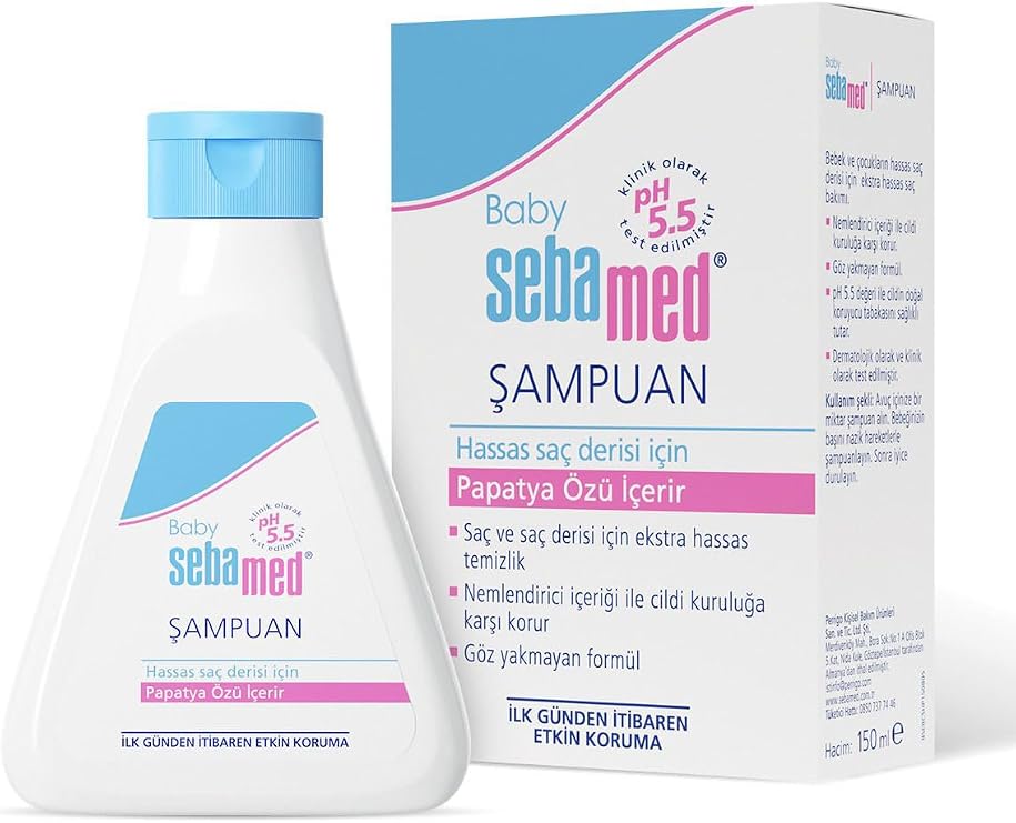 Sebamed Baby pH 5.5 Göz Yakmayan Formül Nemlendirici Etkili Bebek Şampuanı 150 ml