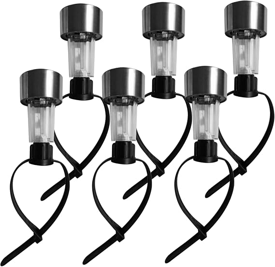 Pool Lights for Above Ground Pools 6 Pack Solar Lights for Chain Link Fence, Solar Pool with Adjustable Straps, Auto On/Off Waterproof (Warm White)