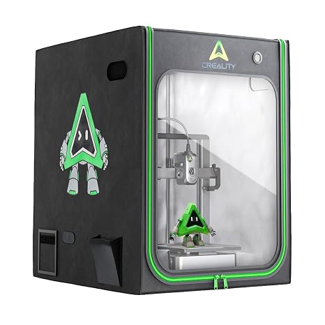 Creality 3D Printer Enclosure with Ventilation & LED Light 52×60×72mm 3D Printer Cover Fireproof Constant Temperature Dustproof & Noise Reducing for Ender 3 V3/K1/K2/3 V4/i7/A1