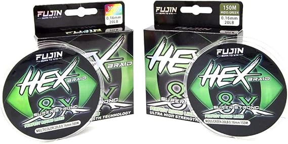 Fujin Hex Braid x8 Moss Green PE İp Olta Misinası 150mt 0,08 mm