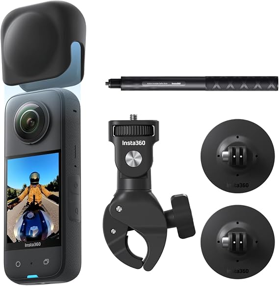 Insta360 X3 Motorcycle Bundle - 5.7K Waterproof 360 Camera