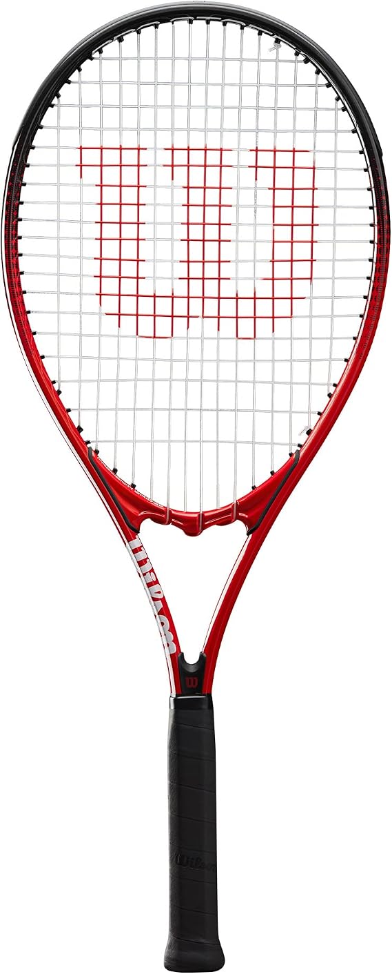 Wilson Pro Staff Precision XL 110 Tennis Racket, Aluminium, Head-Light (grip-heavy) balance, 326 g, 69.2 cm length, Red/Black