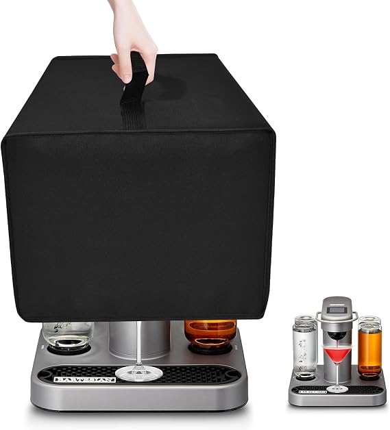 Cocktail Maker Cover for Bartesian Cocktail Making Machine, Automatic Mixology, Heavy Duty Thickened, Waterproof, Dustproof, Black