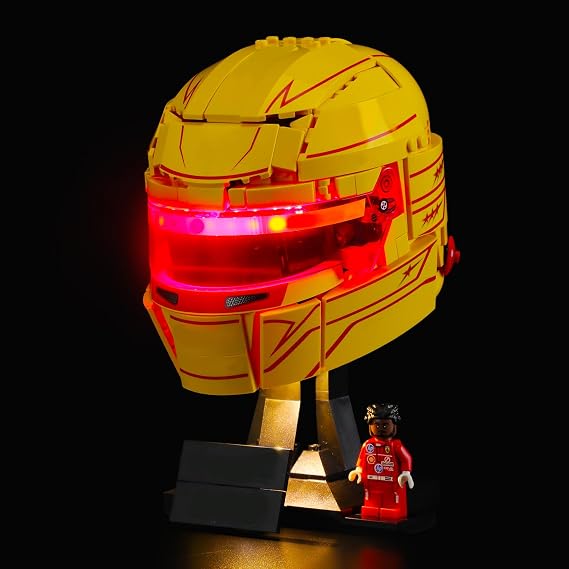 LIGHTAILING Led Light Compatible with Lego-43022 Lewis F1 Hamilton Helmet - Easy Install, Hidden Wiring, Home Decor & Gift-Ready (Model Not Included)