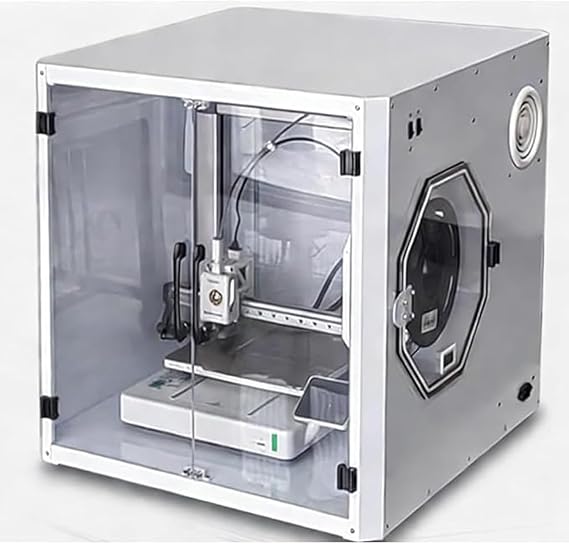3D Printer Housing with Ventilation, Dust and Waterproof Cover, LED Lights, Three-Layer Filter, Noise Reduction Function - Ideal Accessory for Home or Office
