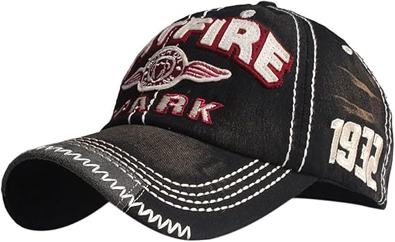 Distressed Baseball Cap for Men Vintage Trucker Hat Cotton Embroidered Snapback Adjustable Casual Unisex Baseball Cap Outdoor Sports Sun Hat