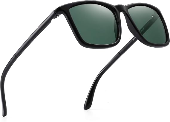 Jim Halo Retro Square Polarized Sunglasses for Men - Classic Style for Driving, Cycling & Outdoor Sports