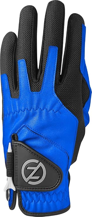Zero Friction Golf 2019 Compression Fit Technology Men's Right Hand Performance Golf Gloves, One Size, Blue