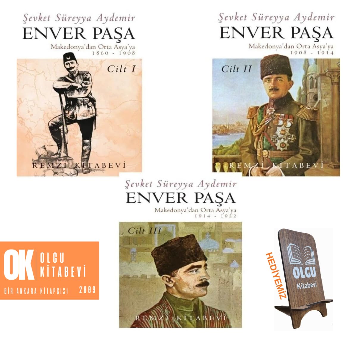 Enver Paşa 3 Kitap Set / Şevket Süreyya Aydemir