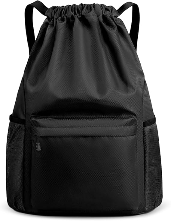 Sports Backpack with Drawstring, Unisex, Large Capacity, Waterproof