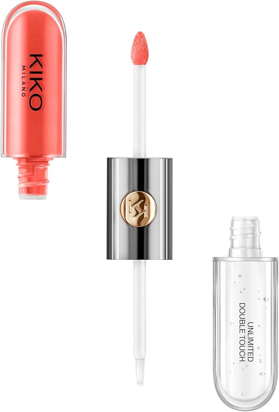 KIKO Milano Unlimited Double Touch 114 | Liquid lipstick with a bright finish in a two-step application. Lasts up to 12 hours. No-transfer base colour