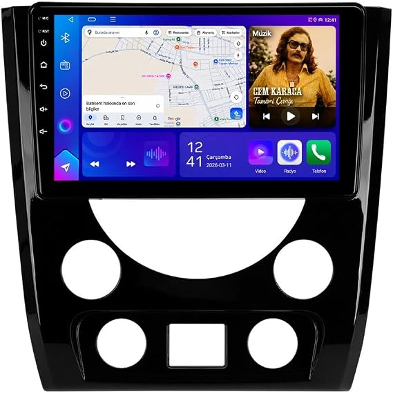 9 İnç Android Multimedya CarPlay Android Auto Navigasyon Kameralı 8GB RAM 128GB Pro - SsangYong Rexton 2012-2016 ile uyumlu