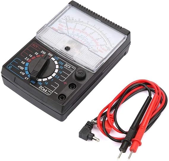 Analog Pointer Multimeter, Multitester Analogue Multimeters AC DC Voltage Resistance Testing Instrument Multi Test Meter for Teaching Measuring