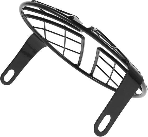 Gatuida Motorcycle Headlight Cover Black Metal Mesh Protector Guard