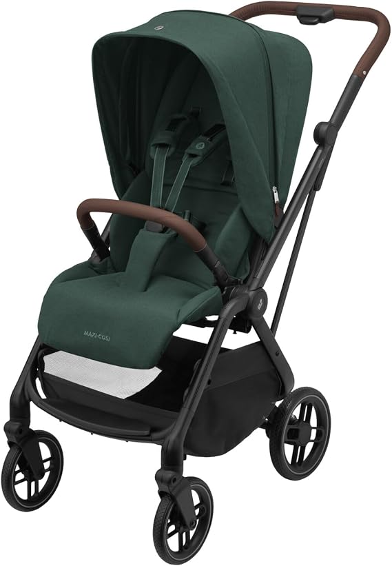 Maxi-Cosi Leona2 Duplex Extendable Back Support Full Recline Baby Stroller Twillic Green