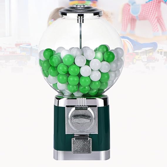 Big Bubble Gumball Machine,Gumball Machine,Mini Gumball Machine,1.26in Ball Bulk Vending Machine w/Key Classic Bubble Capsule Toys Dispenser,Green