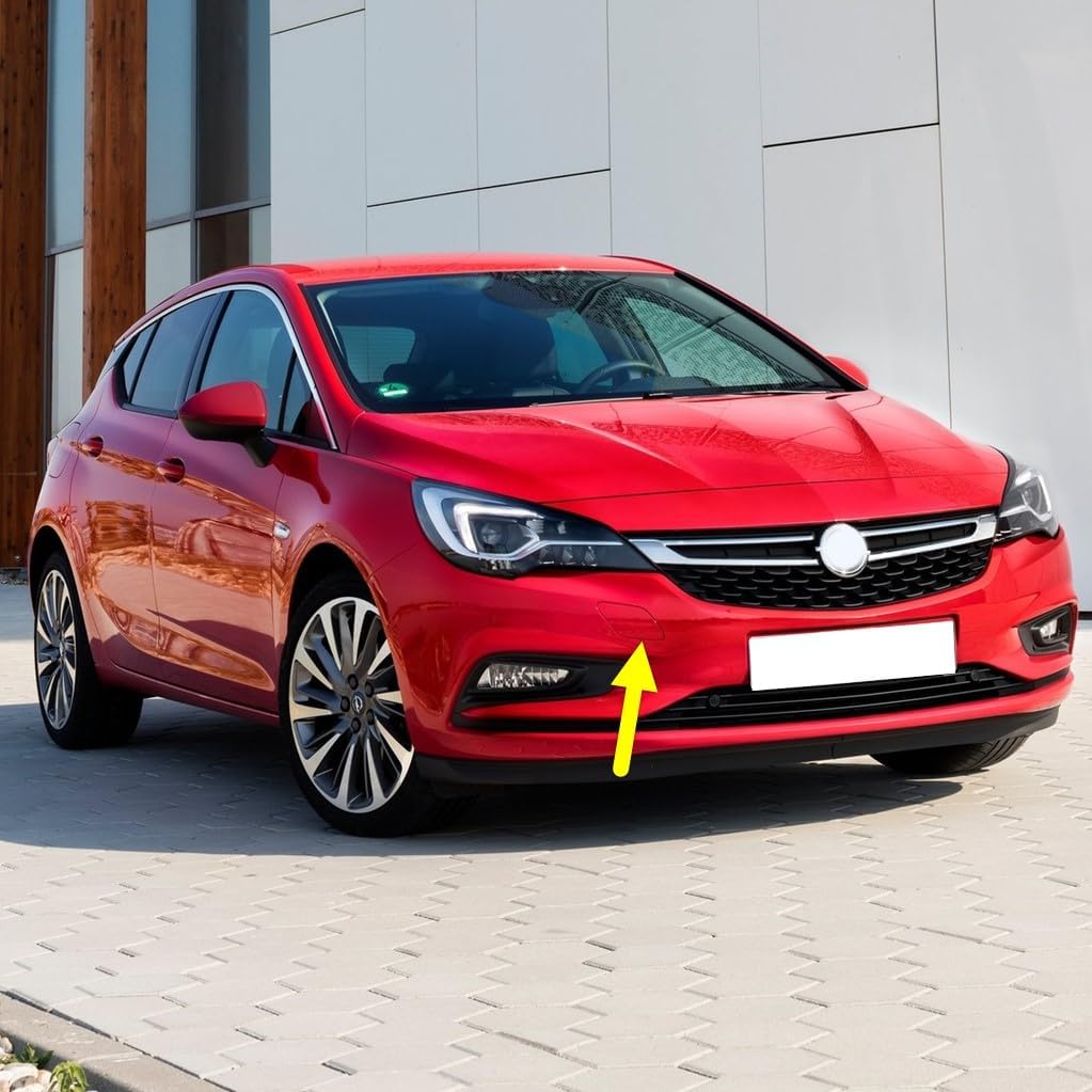 Front Bumper Pull Cover Pull Iron Cover Compatible with Opel Astra K 2016-2019