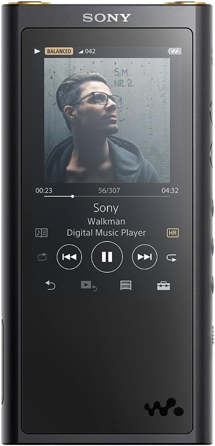 SONY Walkman ZX Series 64GB NW-ZX300: Bluetooth/microSD/Φ4.4mm balanced connection/Hi-Res compatible up to 26 hours continuous playback 2017 model Black NW-ZX300 B