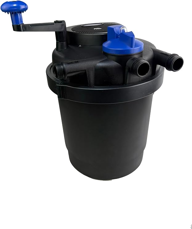 SunSun CPF Pressure Pond Filter with UV Clarifier for Koi Ponds & Water Gardens – CPF-2500, 11W UV, 6000 LPH / 1585 GPH