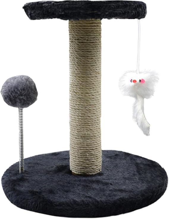 Cat Tree Tower Plush Spring Ball Tilt Protection