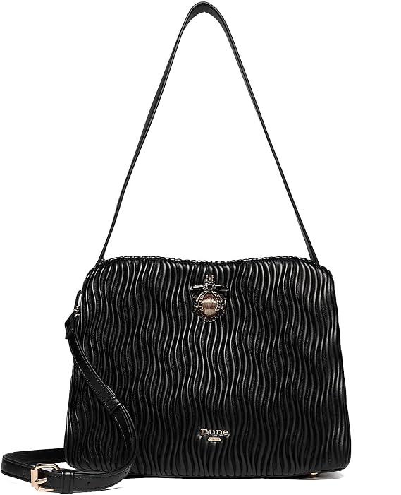 Dune London DISTANCE Textured Bug Embellished Studded Tote Bag