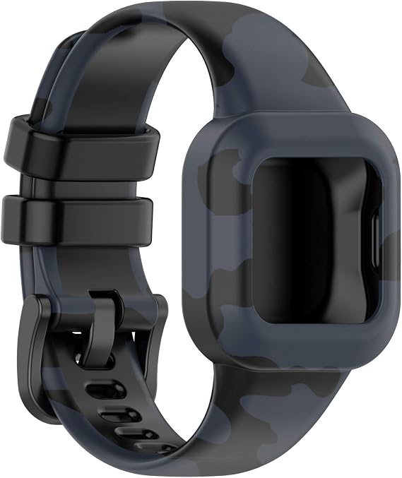 Garmin vivofit jr. 3 Replacement band, AWADUO Replacement silicone wrist strap band Garmin Vivofit jr. Soft and durable gray for 3