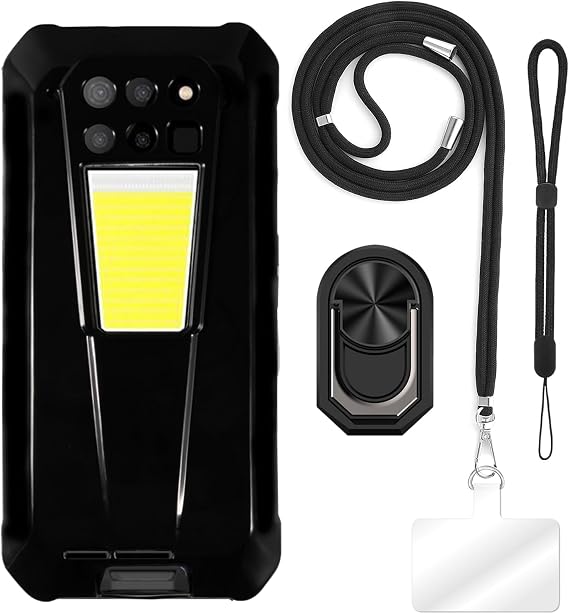 Case Accessory Bundle for Unihertz 8849 Tank 3 Pro - Black+Black