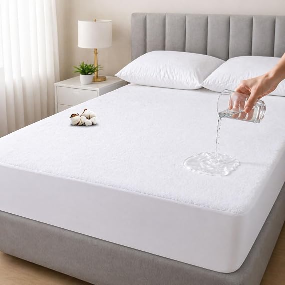 Vionel Home%100 Pamuk, Full Kenar Fitted Sıvı Geçirmez,Tek, Çift Kişilik Bebek Yatak Koruyucu Çarşaf Alez (150x200)