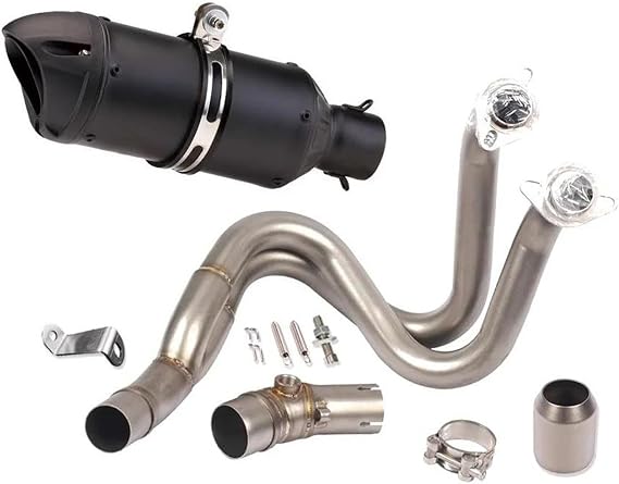 Full Exhaust System Black Muffler Pipe Exhausts Pipes For Ninja 650 For Z650 For Z650RS 2017-2025