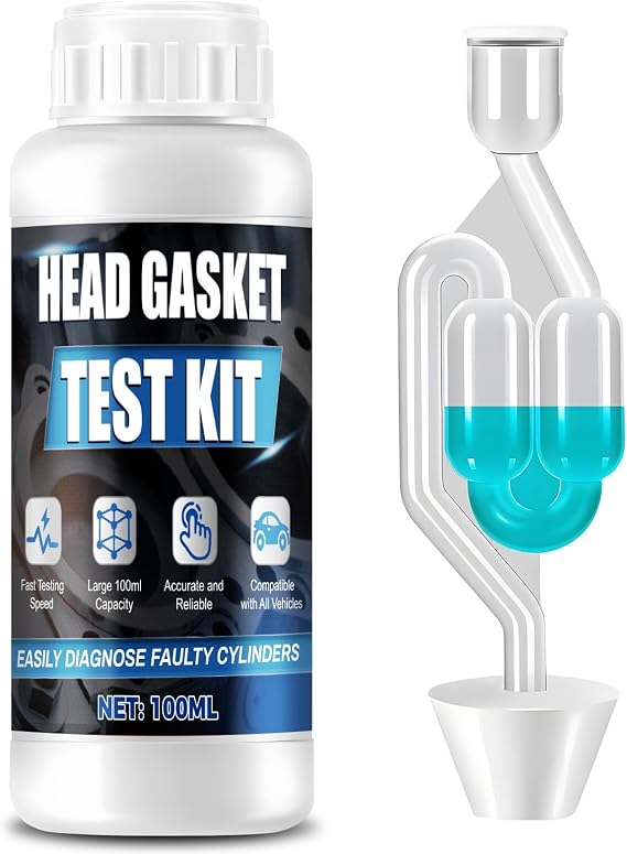 Head Gasket Test Kit, Portable Operation,Detector for 50 Tests