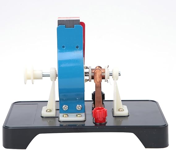 Electromagnet Motor Model Kit, Physics Science Experiment Set with Iron Base, Permanent Magnets & Coils, for Classroom Demonstrations & STEM Education (1)
